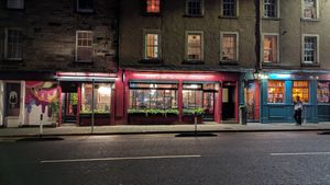 Restaurant front at Sora Diana in Edinburgh