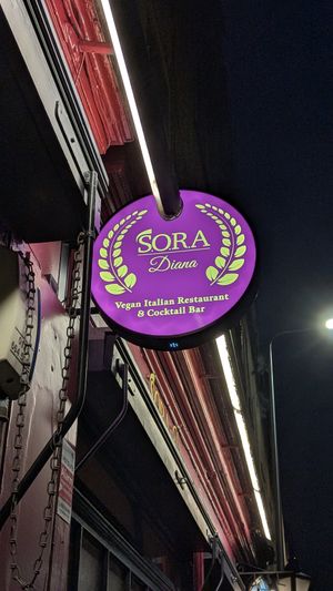 Sign at Sora Diana in Edinburgh