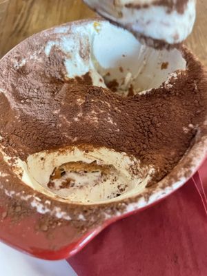 Tiramisu layers  at Sora Diana in Edinburgh