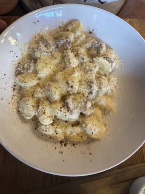 Gnocchi (truffle &sausage)  at Sora Diana in Edinburgh