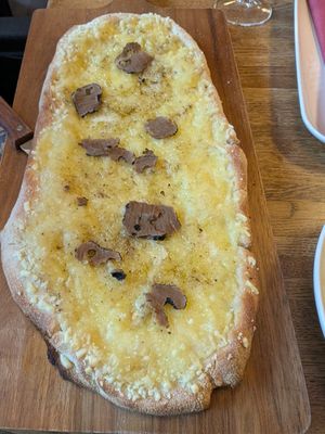 £26 pizza - weird texture and not tasty at all at Sora Diana in Edinburgh