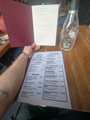 Menu September 25 at Sora Diana in Edinburgh