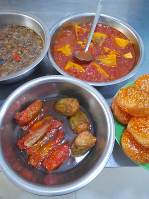 Com chay selection. Ask which dishes contain eggs #Veganuary at Thiên Hương Viên in Ho Chi Minh City