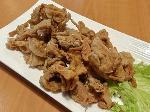 Fried oyster mushroom at Mother Earth Classic Express - 大地之素 in Central Singapore