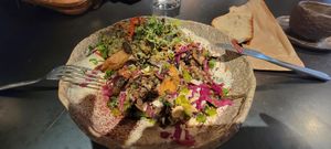 Miso bowl and tofu. 👍 #Veganuary at Honest Greens - Gran Vía 52 in Madrid