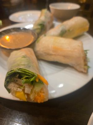 Summer roll at Ba Dam Vegetarian Restaurant in Hoi An