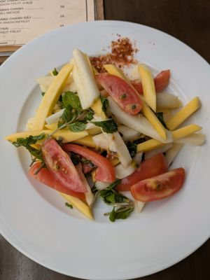 Jicama Salad at Ba Dam Vegetarian Restaurant in Hoi An