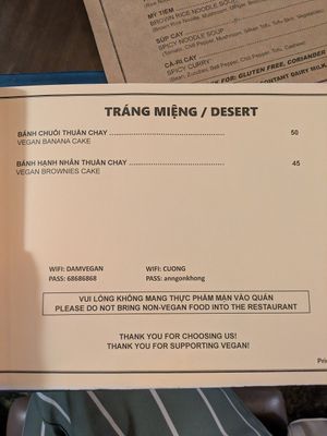  at Ba Dam Vegetarian Restaurant in Hoi An