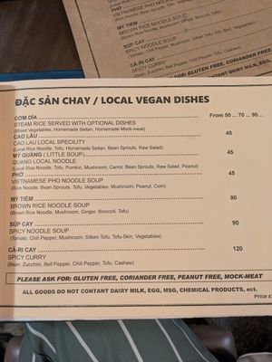  at Ba Dam Vegetarian Restaurant in Hoi An