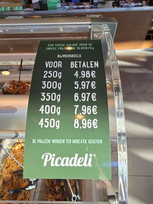 Prices at Picadeli - Esso Drongen Zuid in Ghent