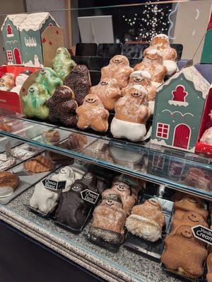 boldu donuts on display at Boldú in Madrid