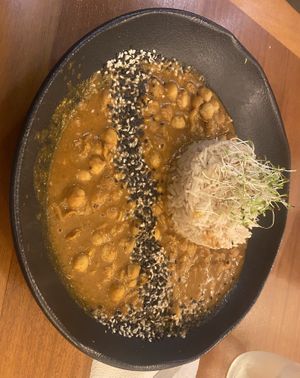 Zuppa di ceci con riso  at Mow Culinaria Vegana in Campinas