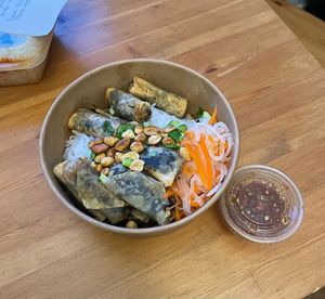25. Spring rolls rice vermicelli   at Spice Cove Bistro in Winnipeg