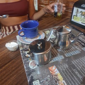 Café com cacao e chantilly de coco at Café com Cacau  in Itacare