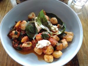 Pumpkin gnochhi at Sister of Soul in St Kilda