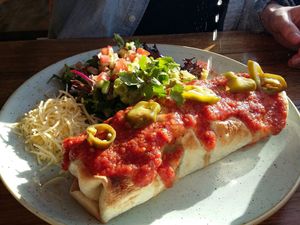 Vegan burrito at Sister of Soul in St Kilda