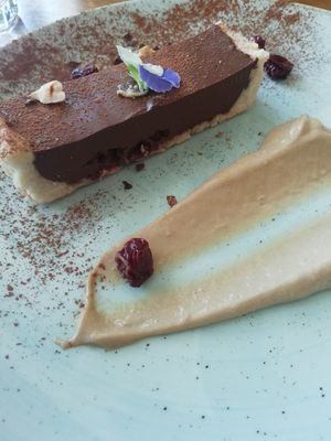 Vegan chocolate tart  at Sister of Soul in St Kilda