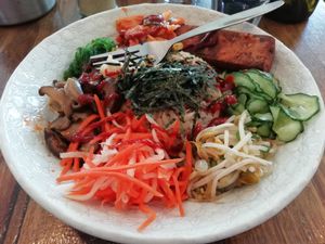Bibimbap bowl (vegan and gf)  at Sister of Soul in St Kilda
