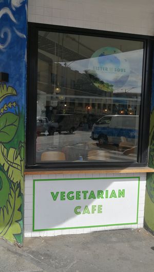 outside at Sister of Soul in St Kilda