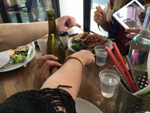 If you order the wrong thing this could happen (vegan sausages) at Sister of Soul in St Kilda