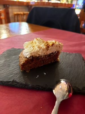 Carrot cake  at Bar La Plazuela in Gran Canaria