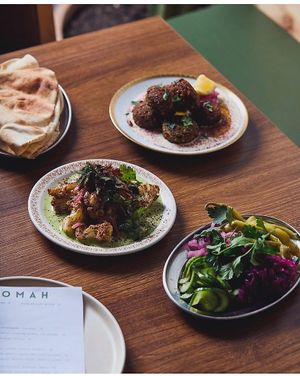 Pickles & falafels  at NOMAH in Milton