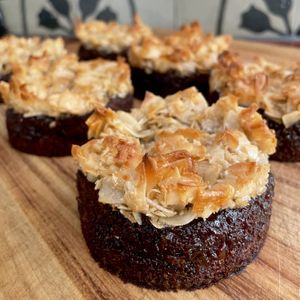 Sticky Date Pudding with a Coconut Crown at Good Fat Pastry - Pop Up in Katoomba
