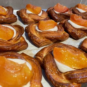 Peaches & 'cream' Danish at Good Fat Pastry - Pop Up in Katoomba