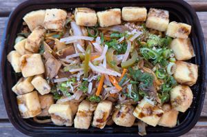 Yakisoba at Breaking Buns Food Cart  in Portland