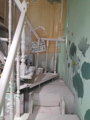 Upstairs one floor is the toilet #Veganuary at Thuyền Ẩm Thực Chay in Ho Chi Minh City