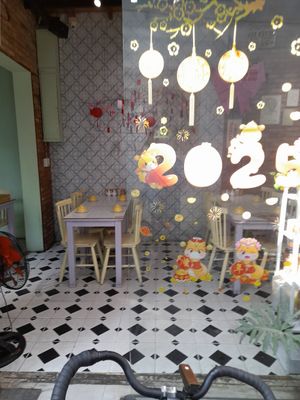 Outside #Veganuary at Thuyền Ẩm Thực Chay in Ho Chi Minh City