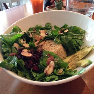 Organic quinoa and avocado salad at Bulali in San Jose