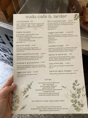 New Menu  at Vudu Cafe and Larder in Queenstown