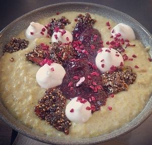 Oat and quinoa porridge from Vudu, Queenstown at Vudu Cafe and Larder in Queenstown
