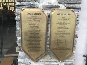 Menu at Vudu Cafe and Larder in Queenstown
