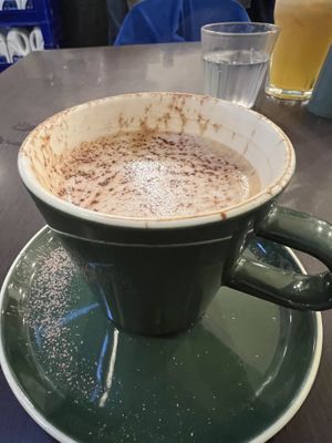 Cappuccino with oat milk   at Vudu Cafe and Larder in Queenstown