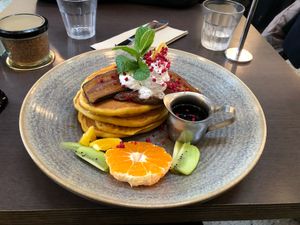 Cinnamon Pancakes at Vudu Cafe and Larder in Queenstown