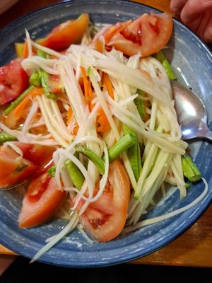 Papaya salad at Mom's Kitchen in Krabi