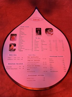 Drinks menu  at Lokaal Tilk in Tallinn