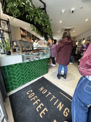   at Notting Hill Coffee Project in West London
