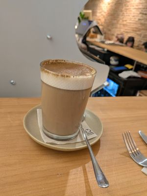 Chai latte at La Consciente - Gràcia in Barcelona