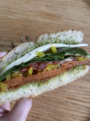 Vegan Pepperoni Basil   at Beyond The Bun  in Lewisville