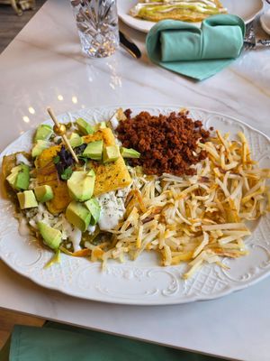 Vegan Chilaquiles at Crepas Culichi in Oak Park