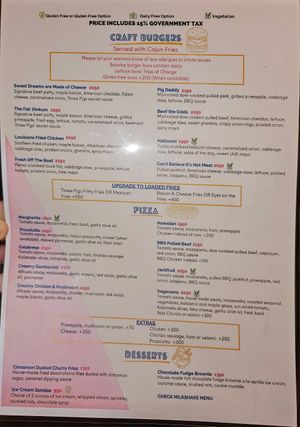 See the Low Carb Nudie Bowl, Burger Sliders, Chips and Salsa, Can't Belive Its Not Meat options. at Three Pigs in Port Vila