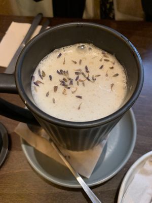 Lavender Latte  at Von Zehn bis Vier at Academy Bar in Salzburg