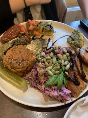 Tapas plate  at Von Zehn bis Vier at Academy Bar in Salzburg