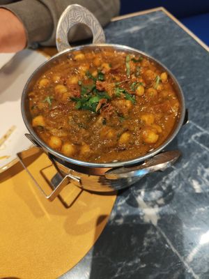 Chana masala (con garbanzos) at Delhi Darbar in Tenerife
