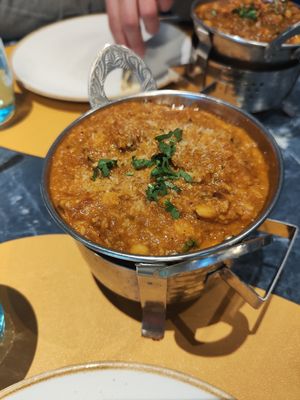 Curry de lentejas y cebollas con proteínas de soja at Delhi Darbar in Tenerife
