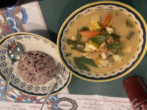 Thai Red curry   at Aurora Vegan Khao Soi Restaurant in Pai