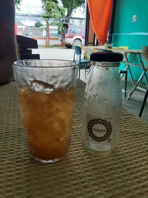Homemade Ginger Kombucha. at Aurora Vegan Khao Soi Restaurant in Pai